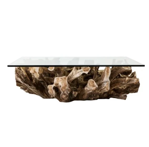 Teak Root Rectangular Coffee Table - Image 6