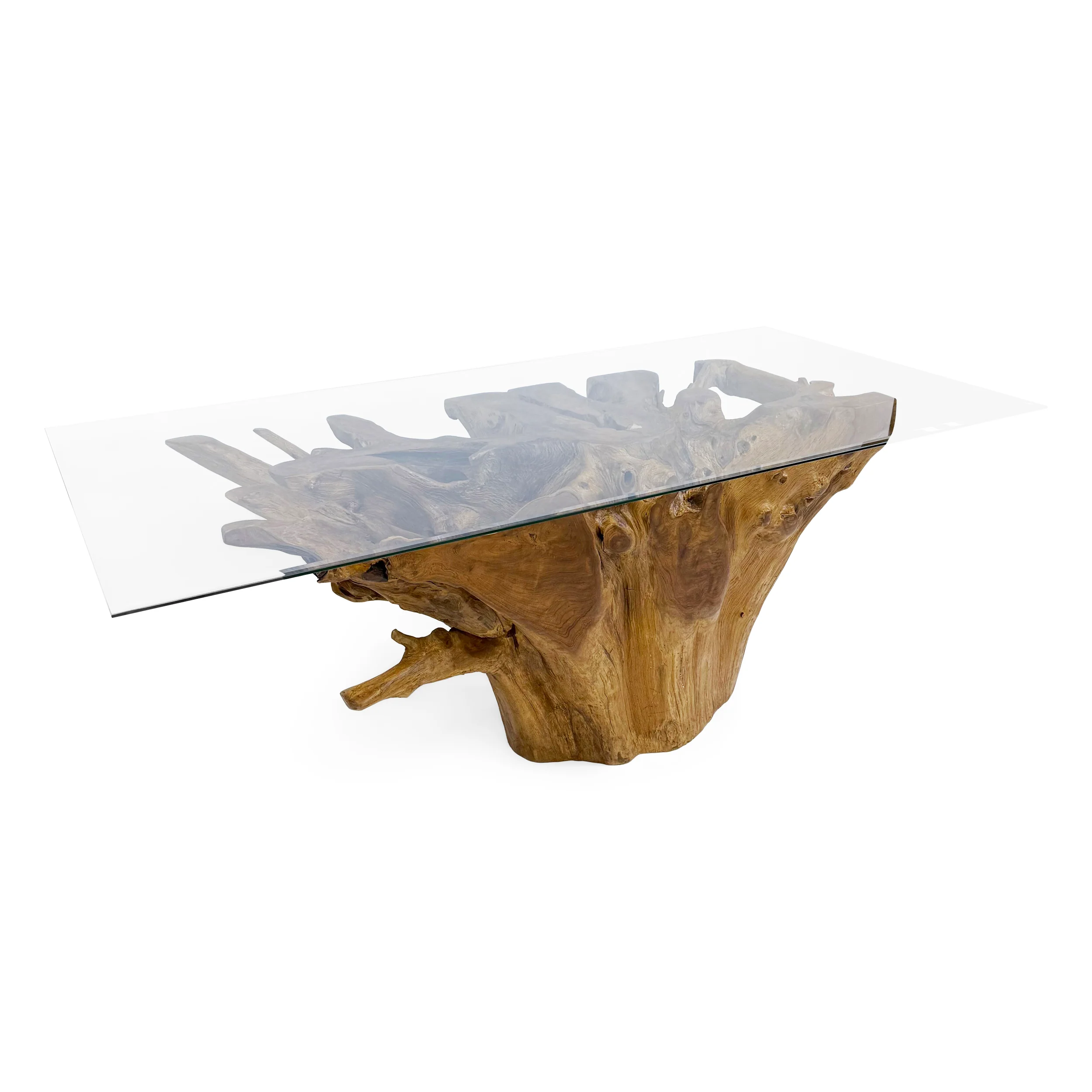 Teak Root Rectangular Dining Table - Image 4
