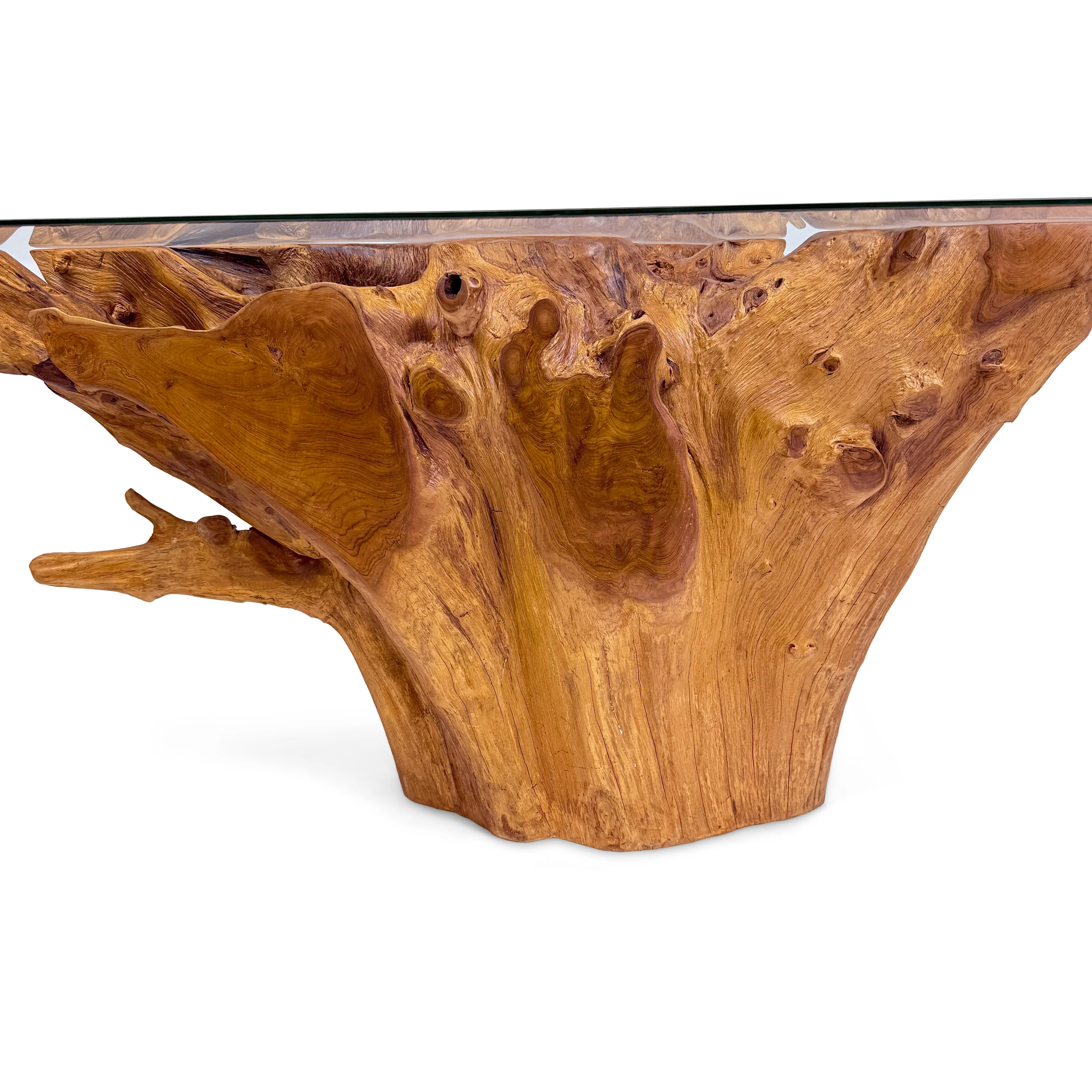Teak Root Rectangular Dining Table - Image 8