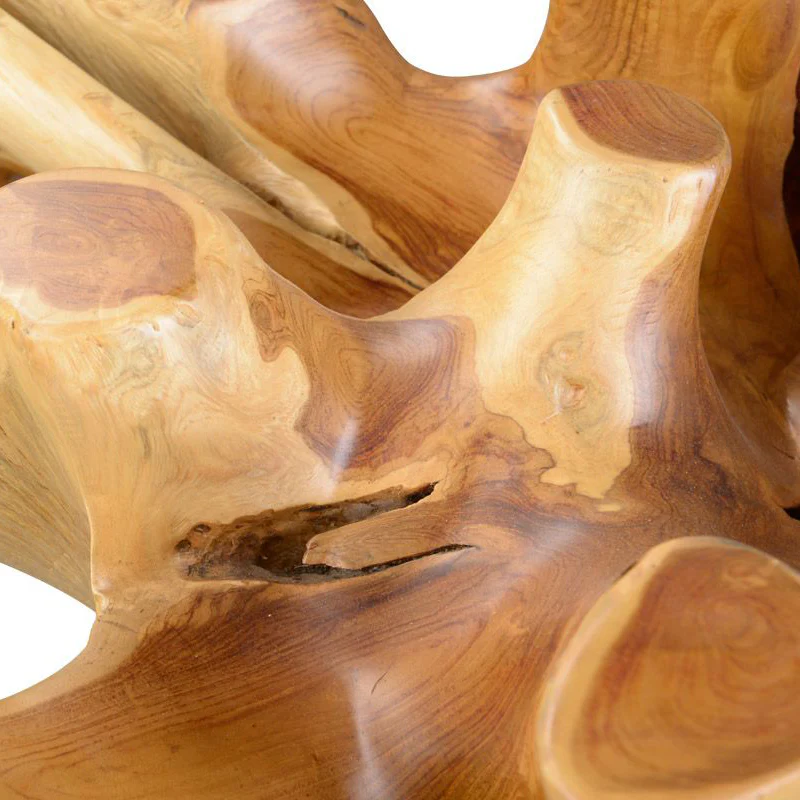 Teak Root Square Dining Table - Image 4