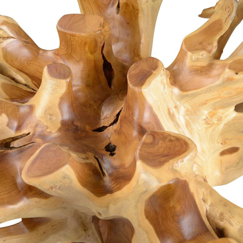 Teak Root Square Dining Table - Image 5