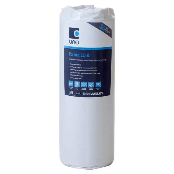 Uno by Breasley Comfort Sleep Pocket 1000 Firm Double 4ft 6' Mattress - Image 3