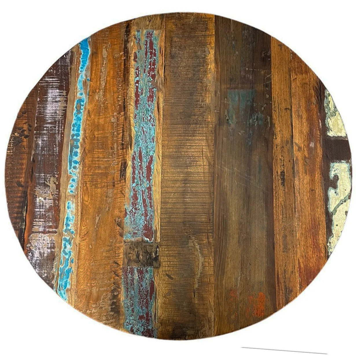 Vishnu Industrial Large Round Dining Table - Image 3