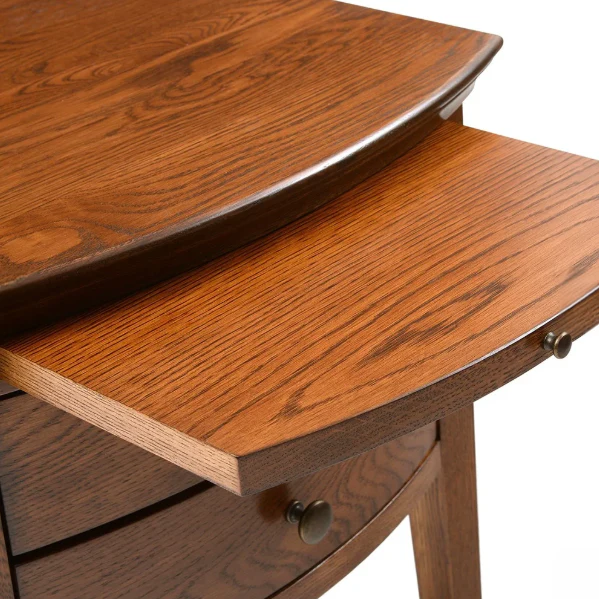 Winchcombe Dark Oak 2 Drawer Bedside Table - Image 5