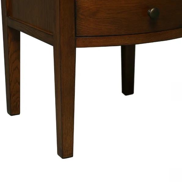 Winchcombe Dark Oak 2 Drawer Bedside Table - Image 7