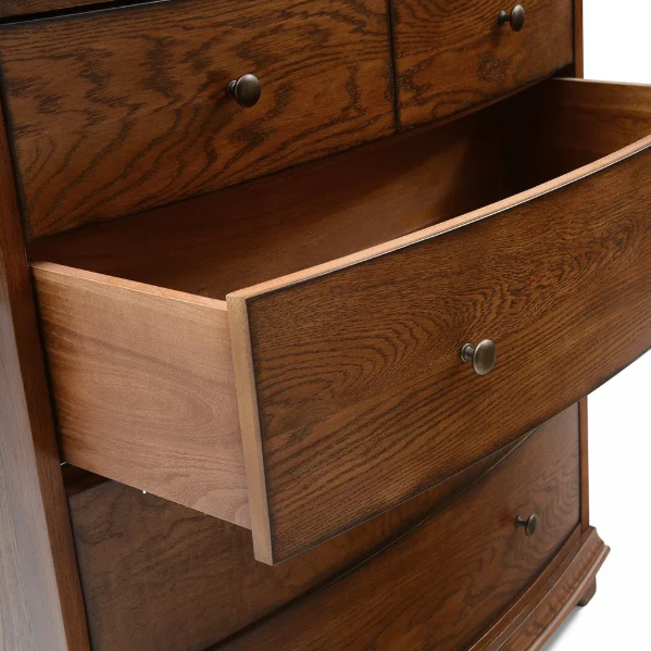 Winchcombe Dark Oak 5 Drawer Chest - Image 6