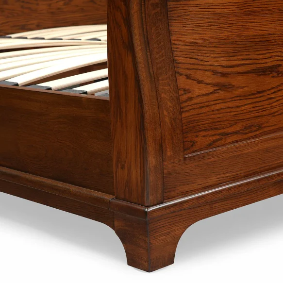 Winchcombe Dark Oak 5ft Kingsize Sleigh Bed - Image 7