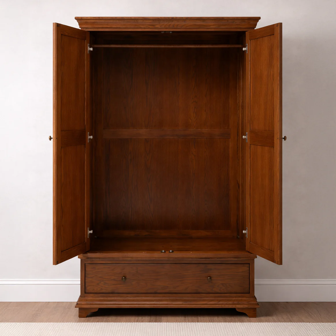Winchcombe Dark Oak Double Wardrobe - Image 3