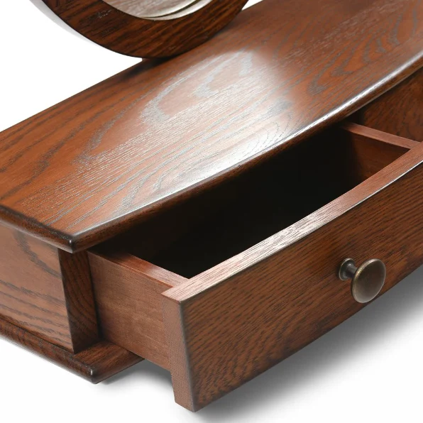 Winchcombe Dark Oak Dressing Table Mirror - Image 6