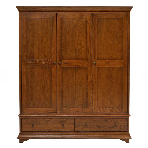Winchcombe Dark Oak Triple Wardrobe - Image 4