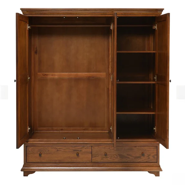 Winchcombe Dark Oak Triple Wardrobe - Image 6