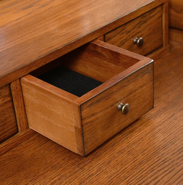 Winchcombe Dark Oak Vanity Tallboy - Image 10