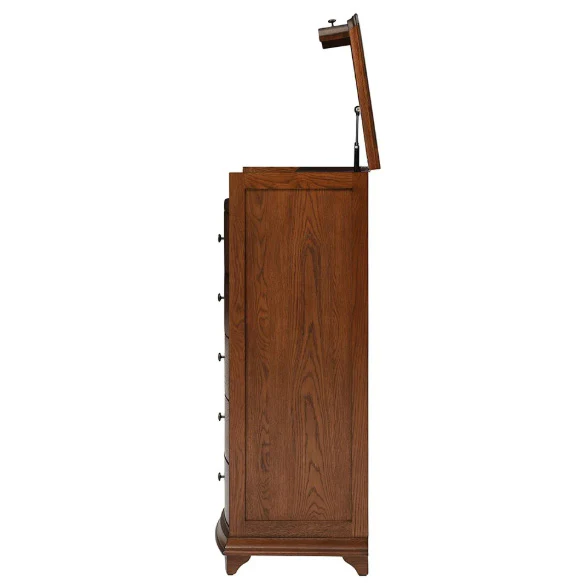 Winchcombe Dark Oak Vanity Tallboy - Image 6
